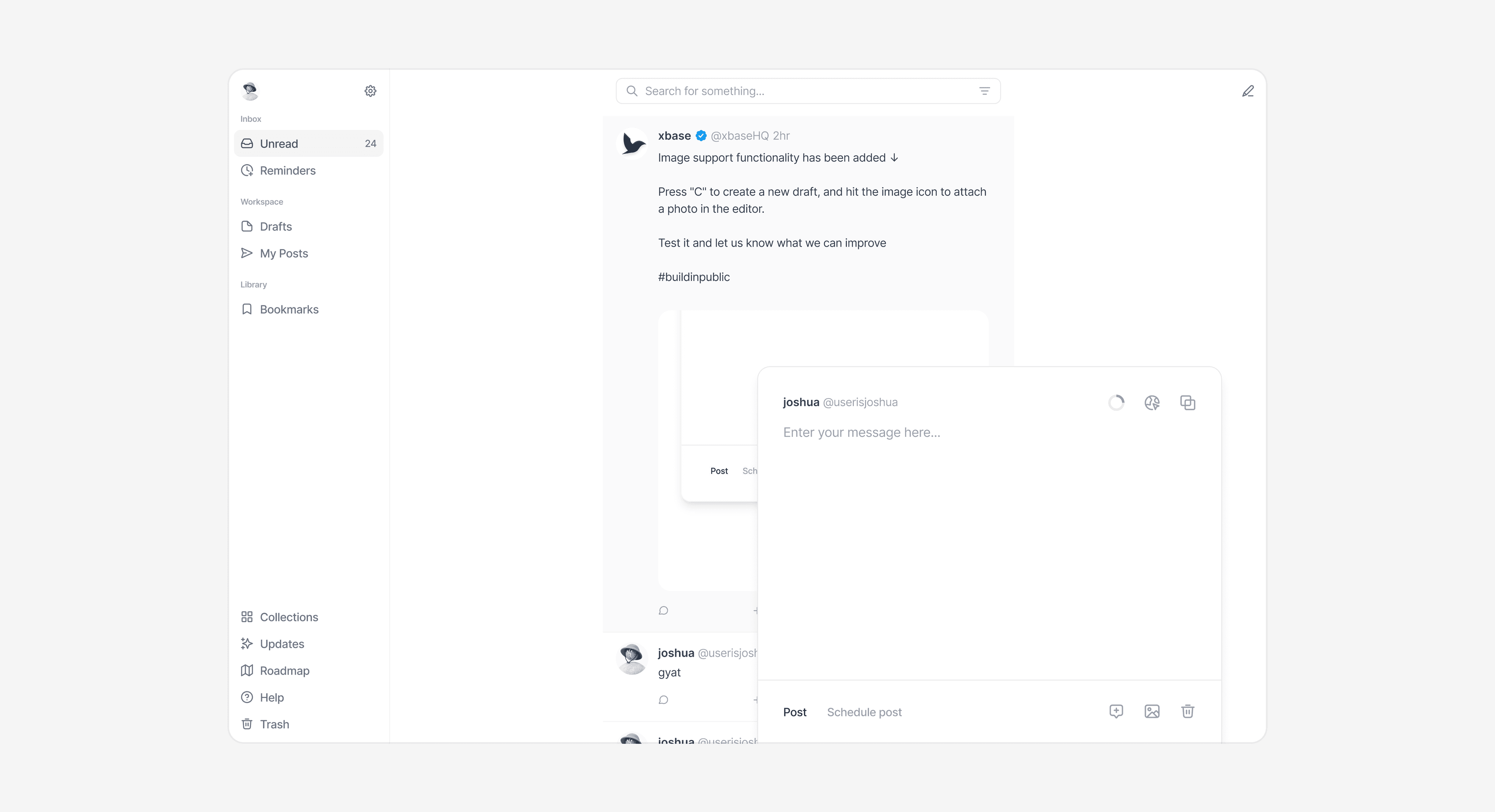 AI content generation interface