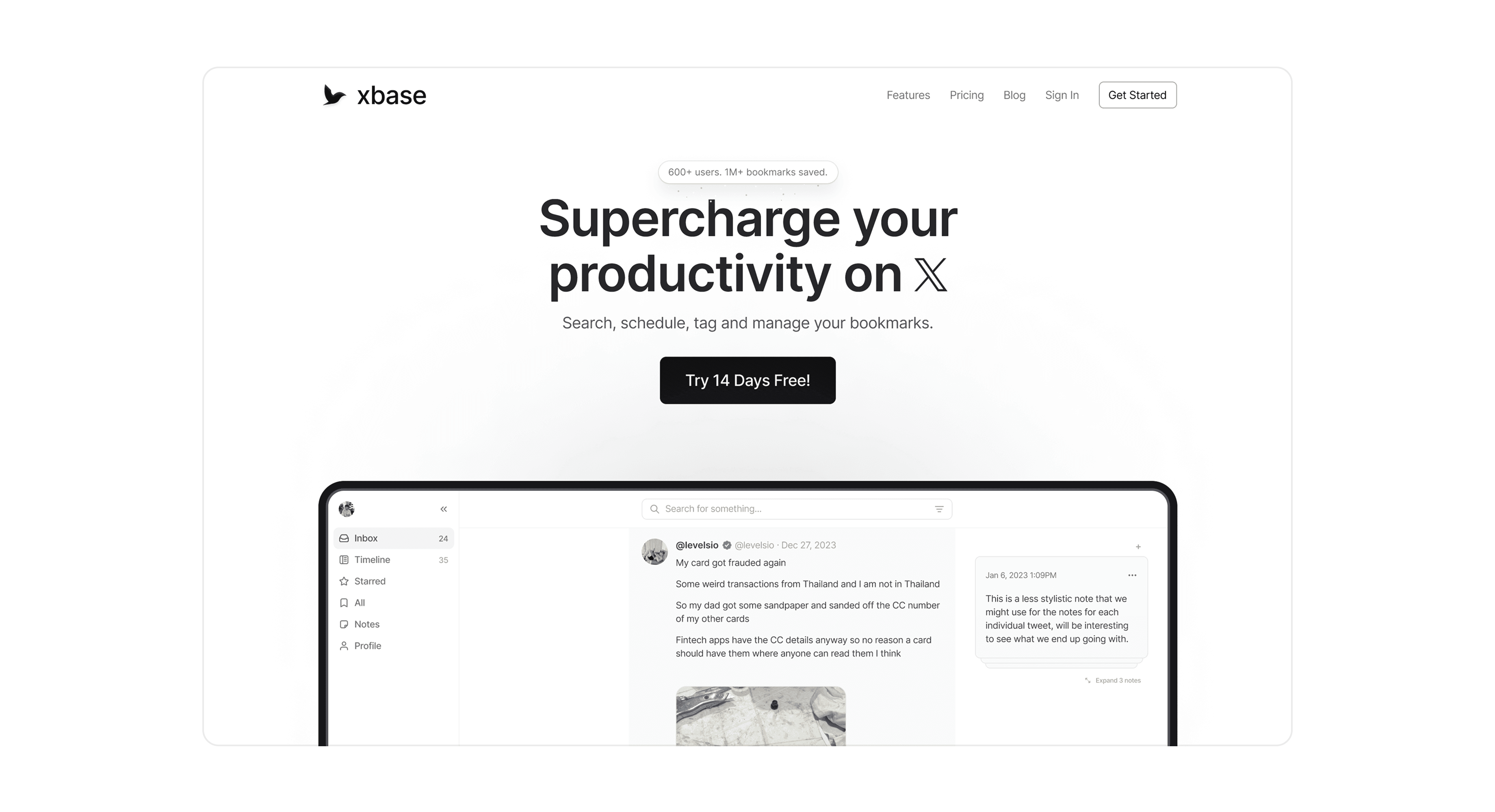 Landing page